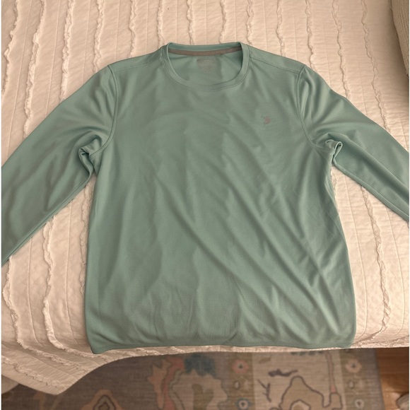 Men’s Fishing Long Sleeve Shirt- Light Blue - Picture 1 of 3